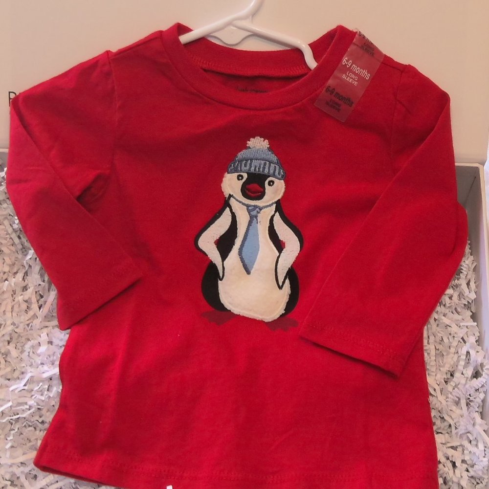 First Impressions boys long sleeved embroidered T-Shirt